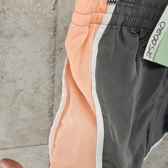 Athletic Elastic Waist Grey Peach Running Shorts Zone Pro Womens Size XL 16 - Picture 3 of 7